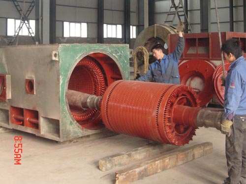 大直流維修_2800KW電機(jī)解體、抽芯